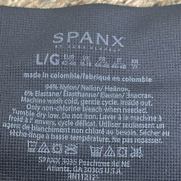 Spanx navy blue leggings size large - Picture 7 of 8